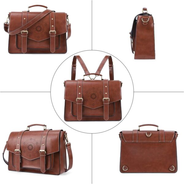 ECOSUSI Backpack for Women Briefcase Messenger Laptop Bag Ve... - Image 9