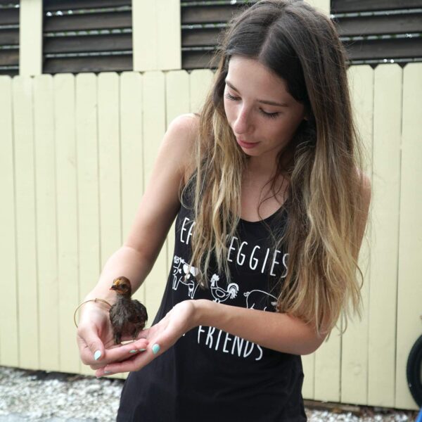 Shop Delfina Eat Veggies Not Friends Vegan Vegetarian Women'... - Image 6