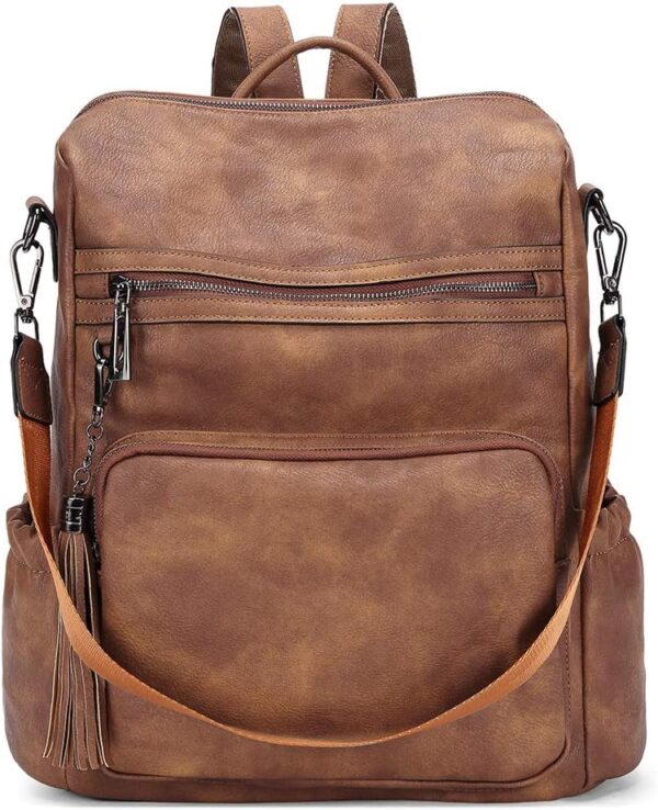 CLUCI Backpack Purse for Women Large Womens Backpack Leather... - Image 2