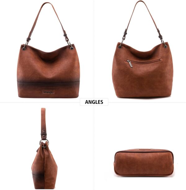 Wrangler Hobo Bags for Women Vegan Leather Top Handle Should... - Image 6