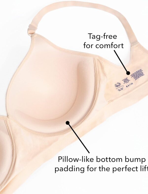 Fruit of the Loom Women's Seamless Wire Free Push-up Bra - Image 5