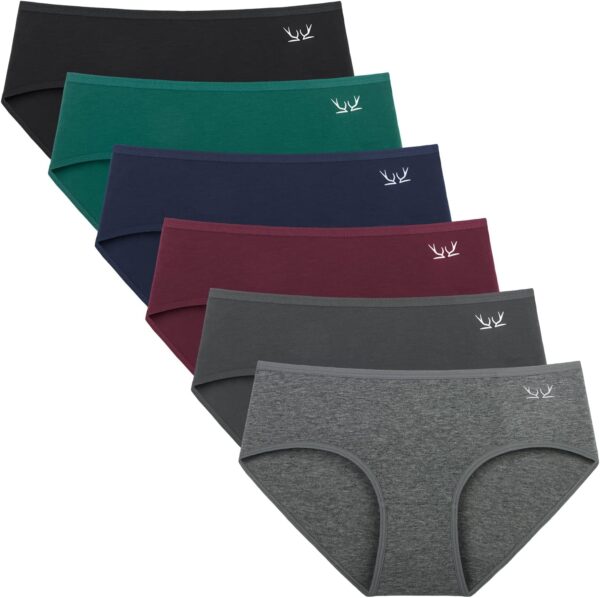 Benirap Womens Underwear Soft Cotton Hipster Panties Breatha... - Image 2