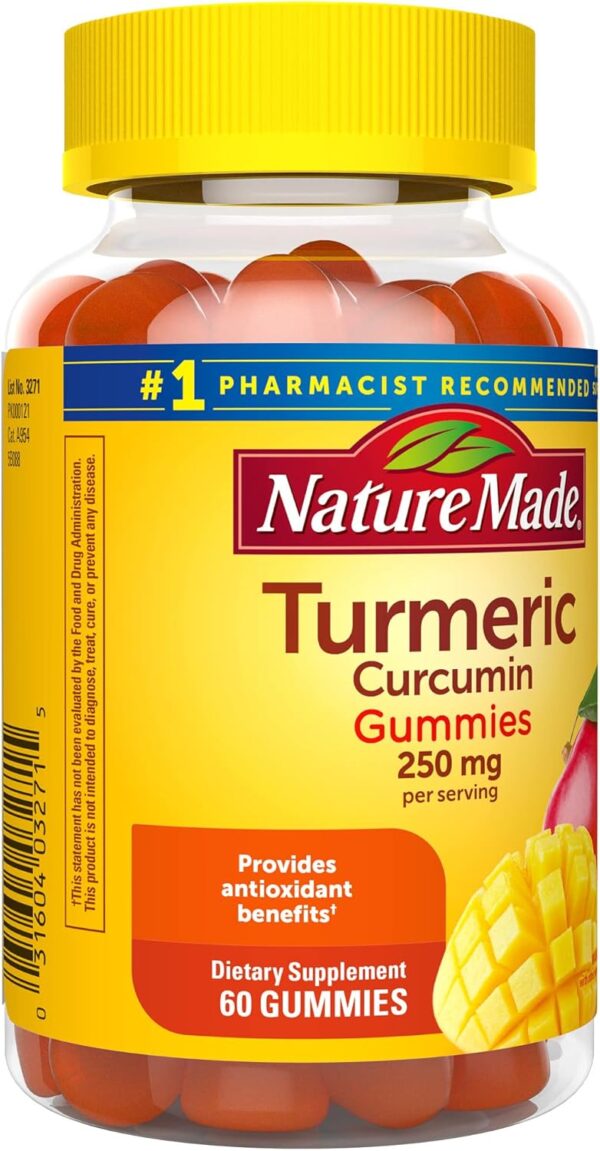 Nature Made Turmeric Curcumin 250mg Per Serving, Dietary Sup... - Image 8
