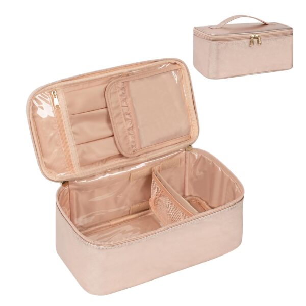 OCHEAL Makeup Bag,Vegan Leather Makeup Organizer Bag,Travel ... - Image 10