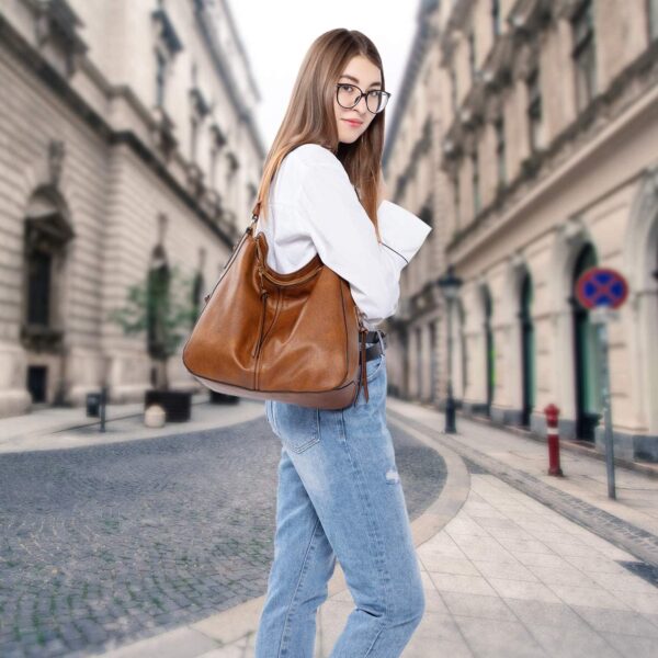 Realer Hobo Crossbody Bags for Women Designer Leather Hobo H... - Image 8