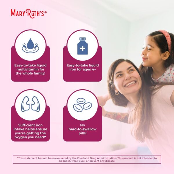 MaryRuth Organics Iron Supplement for Women Men & Kids, Liqu... - Image 7