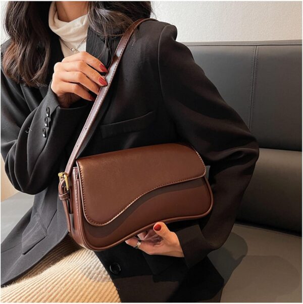 Shoulder Bag for Women Y2K Trendy Purse Vegan Leather Hobo H... - Image 4