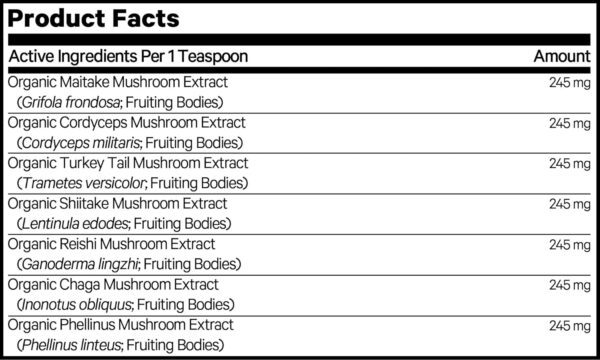 Happy Immunity USDA Certified Organic Mushroom Complex for D... - Image 3