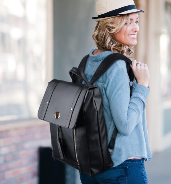 ESTARER Upgraded Version Women PU Leather Backpack 15.6 Inch... - Image 3