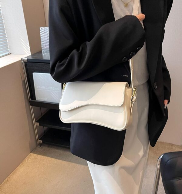 Shoulder Bag for Women Y2K Trendy Purse Vegan Leather Hobo H... - Image 7