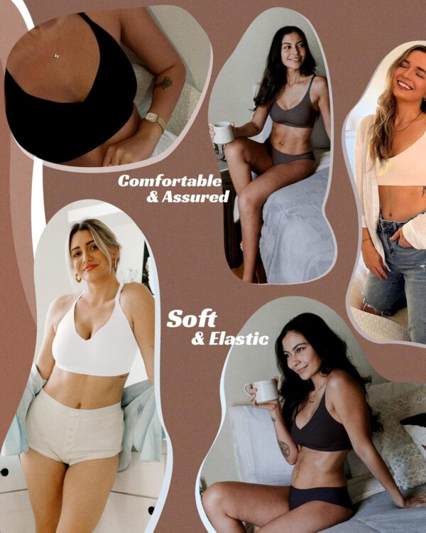 Comfortable Seamless Full Coverage Bra for Women Wireless Br... - Image 7