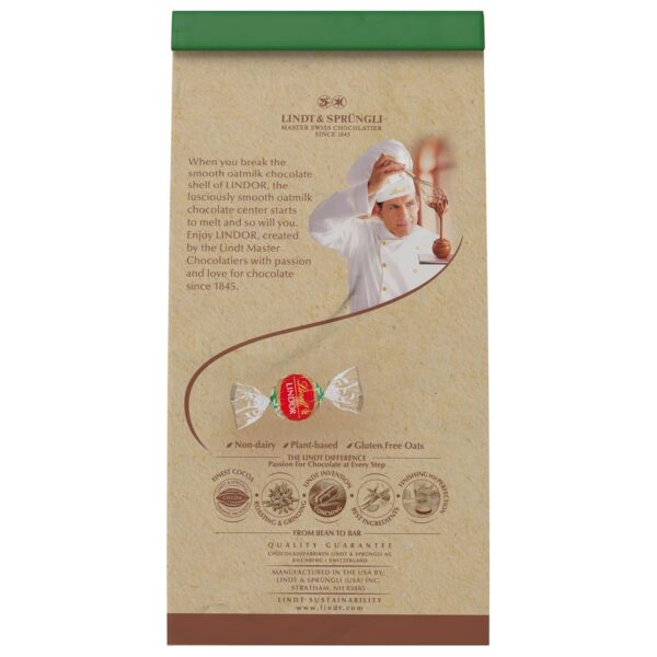 Lindt LINDOR OatMilk Chocolate Candy Truffles, Non-Dairy Cho... - Image 9