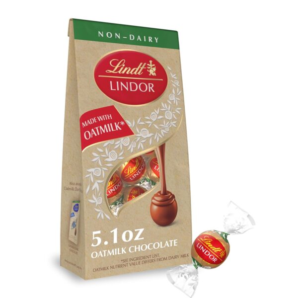 Lindt LINDOR OatMilk Chocolate Candy Truffles, Non-Dairy Cho... - Image 2