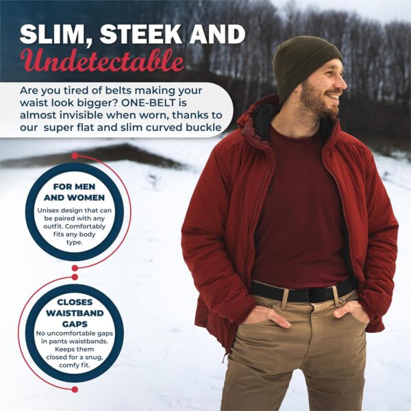 No Show Invisible Elastic Belts for Women & Men 1.5" adjusta... - Image 7