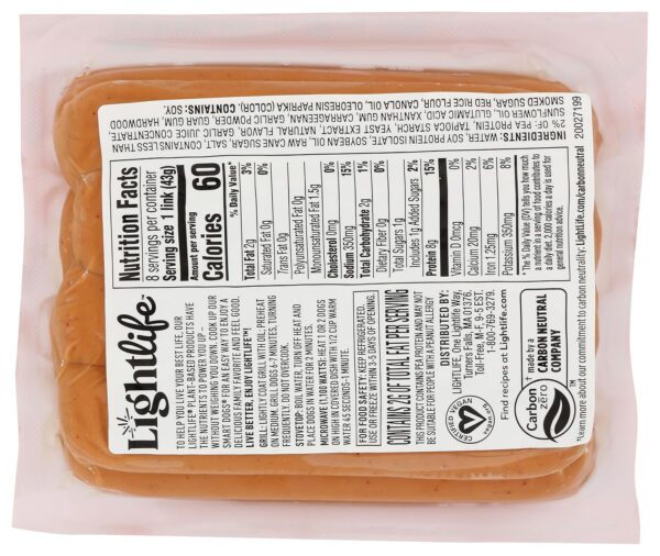 LIGHTLIFE FOODS Smart Dogs, 12 OZ - Image 3