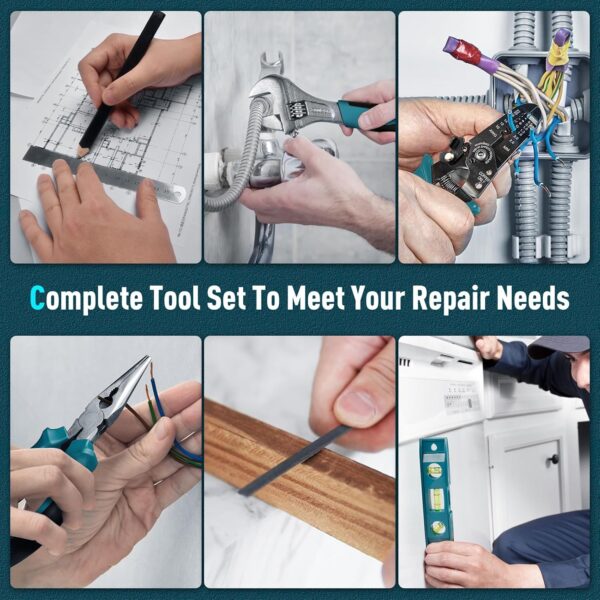 Sundpey 379-PCs Home Tool Kit - Portable Complete Household ... - Image 8