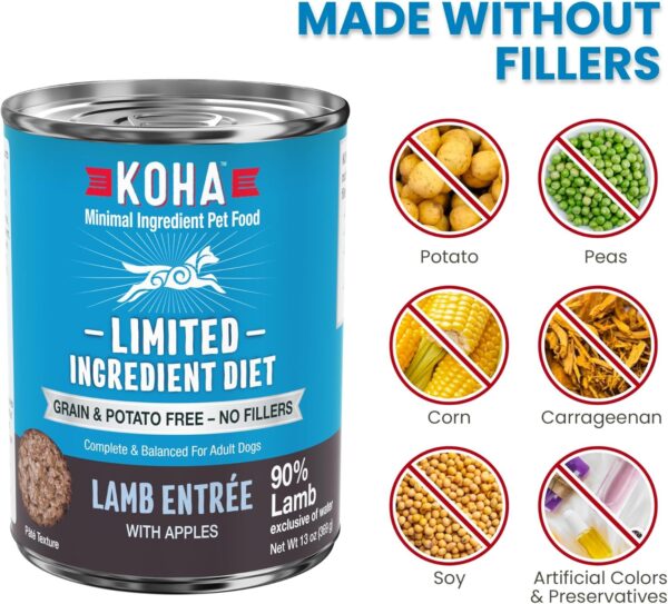 KOHA Limited Ingredient Diet Lamb Entrée for Dogs - Grain Fr... - Image 5