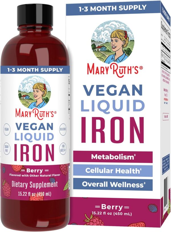 MaryRuth Organics Iron Supplement for Women Men & Kids, Liqu... - Image 2