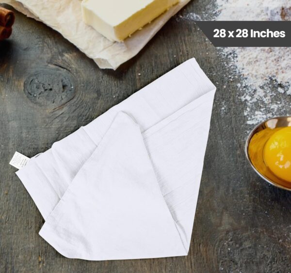 Utopia Kitchen White Flour Sack Towels [12 Pack - 28 x 28 In... - Image 3