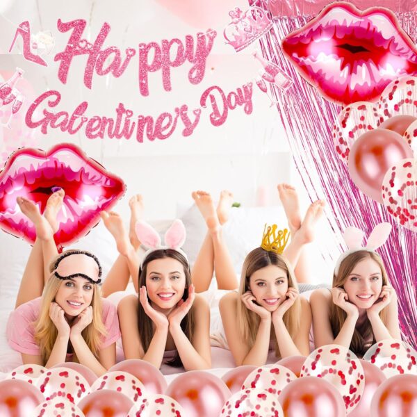 Galentines Day Decorations, Happy Galentine’s Day Banner Pin... - Image 7
