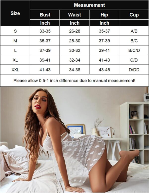 Avidlove Babydoll Lingerie Womens Sexy Chemise Sleepwear Mes... - Image 7