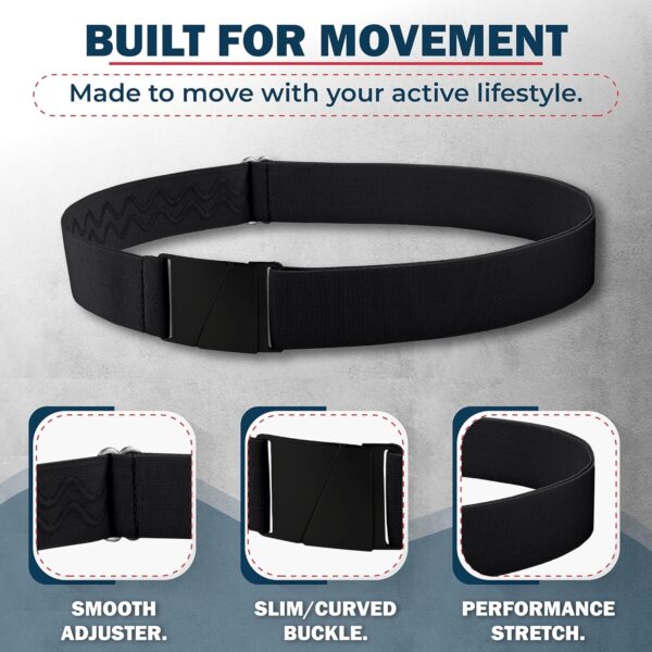 No Show Invisible Elastic Belts for Women & Men 1.5" adjusta... - Image 6