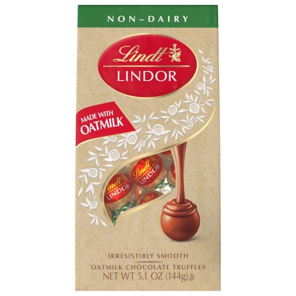 Lindt LINDOR OatMilk Chocolate Candy Truffles, Non-Dairy Cho... - Image 8