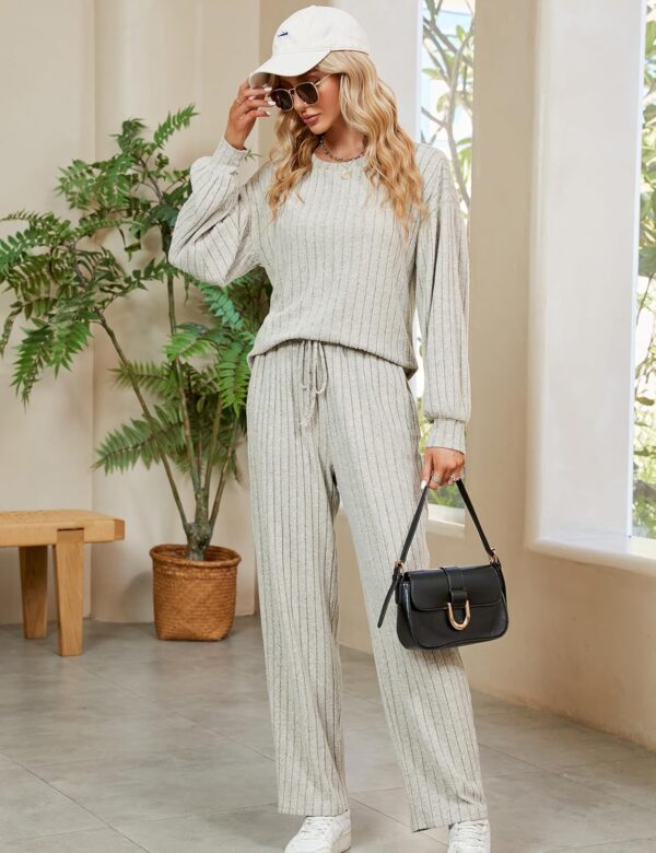 Blooming Jelly Womens Lounge Set Cute Long Sleeve Pajama Set... - Image 3