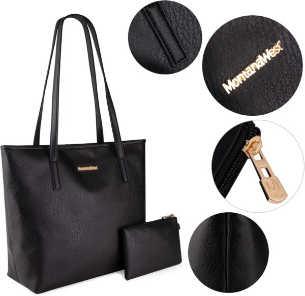 Montana West Tote Bags Vegan Leather Purses and Handbags for... - Image 6