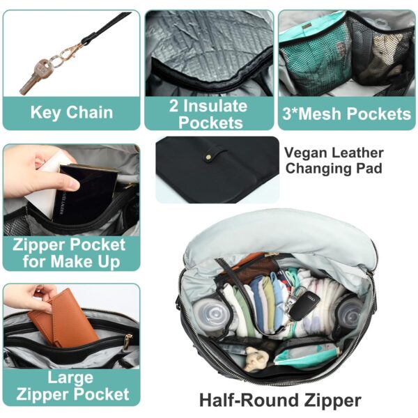 Diaper bag, Leather Diaper Bag Backpack by MF Store, Diaper ... - Image 4
