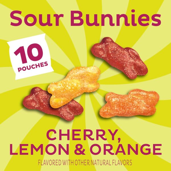 Annie's Sour Bunnies Fruit Flavored Snacks, Cherry, Lemon & ... - Image 3