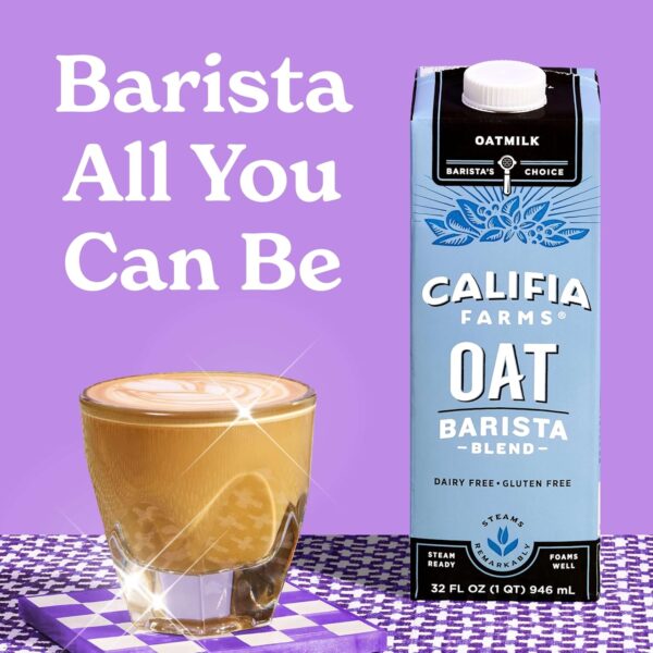 Califia Farms - Oat Barista Blend Oat Milk, 32 Oz (Pack of 6... - Image 3