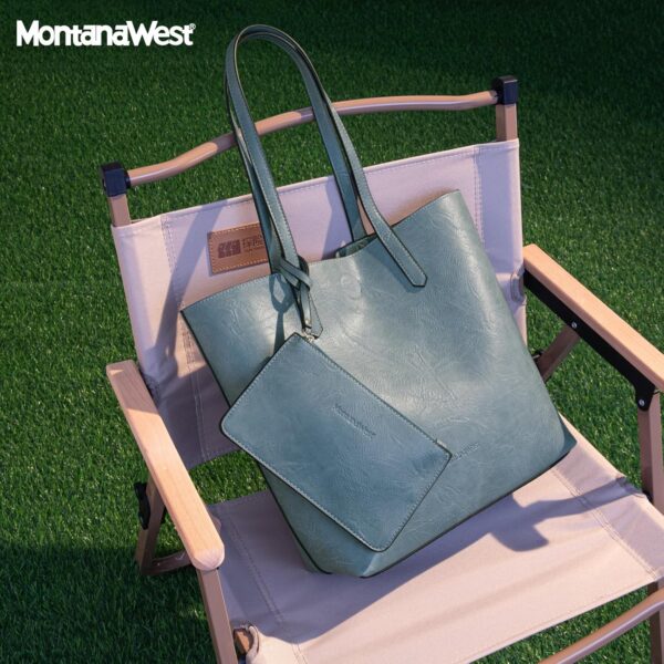 Montana West Tote Bag for Women Top Handle Purses and Handba... - Image 7