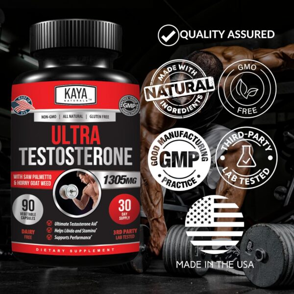 Kaya Naturals Ultra Testosterone - Men's Testosterone Booste... - Image 5