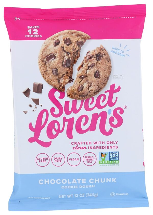Sweet Loren's Gluten Free & Vegan Chocolate Chunk Cookie Dou... - Image 2