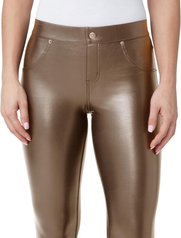 HUE Women's Faux Leather Leggings - Image 5