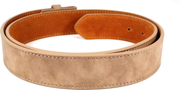 Leather Belt Strap with Vintage Distressed Texture 1.5" Wide... - Image 4