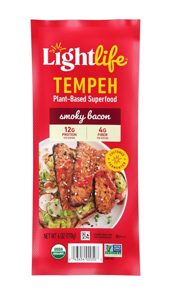 Organic Tempeh Smoky Plant-Based Bacon, 6 oz - Image 2
