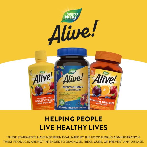 Nature's Way Alive! Men's Daily Gummy Multivitamin, Supports... - Image 7