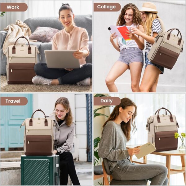 LOVEVOOK Laptop Backpack for Women, 17 Inch Work Teacher Nur... - Image 7