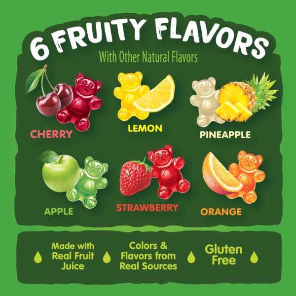 Black Forest Gummy, Bears, Fruit Flavor, Deliciously Juicy, ... - Image 4