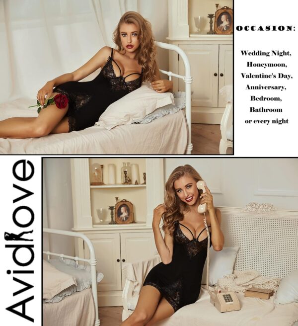 Avidllove Women Chemises Lingerie Lace Babydoll lingerie Sex... - Image 6