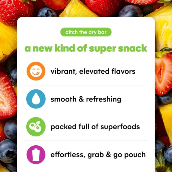 Noka Superfood Fruit Smoothie Pouches Variety Pack, Healthy ... - Image 5
