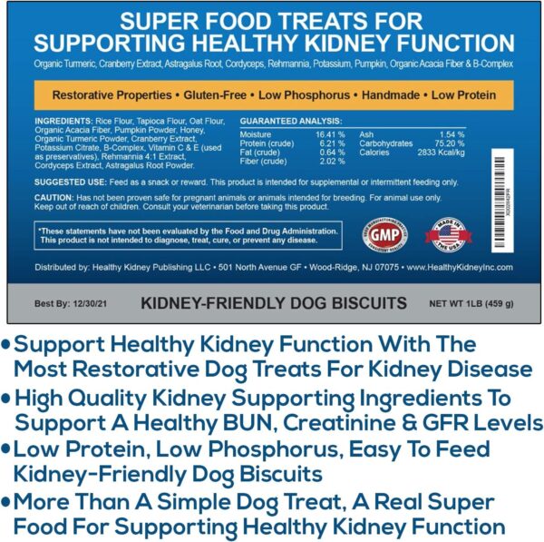 Kidney Restore Bacon Flavor Dog Treats: Low Protein Dog Trea... - Image 4