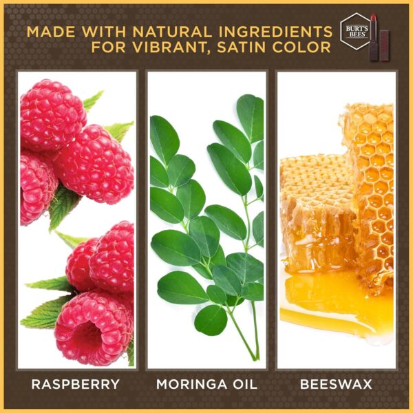 Burt’s Bees 100% Natural Moisturizing Lipstick, Russet River... - Image 4