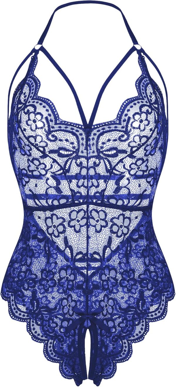 LOLLO VITA Women Lingerie Lace Bodysuit Floral Babydoll One ... - Image 2
