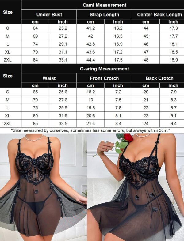 Avidlove Lace Lingerie for Woman Mesh Babydoll Lingeries Sex... - Image 8
