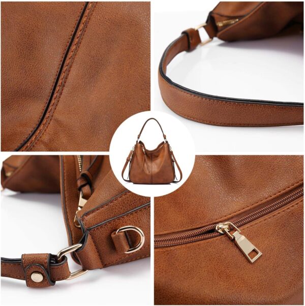 Realer Hobo Crossbody Bags for Women Designer Leather Hobo H... - Image 6