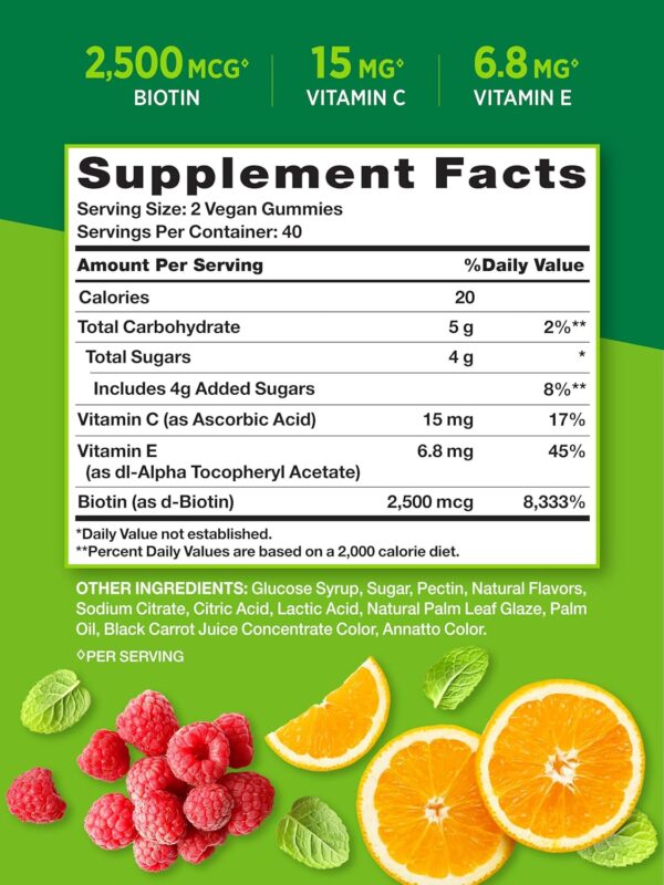 Nature's Truth Hair, Skin, and Nails Gummies | with Biotin |... - Image 3