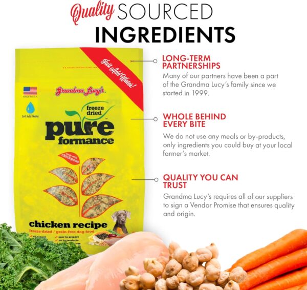 GrandmaLucy Pureformance Freeze Dried Grain Free Chicken Rec... - Image 7